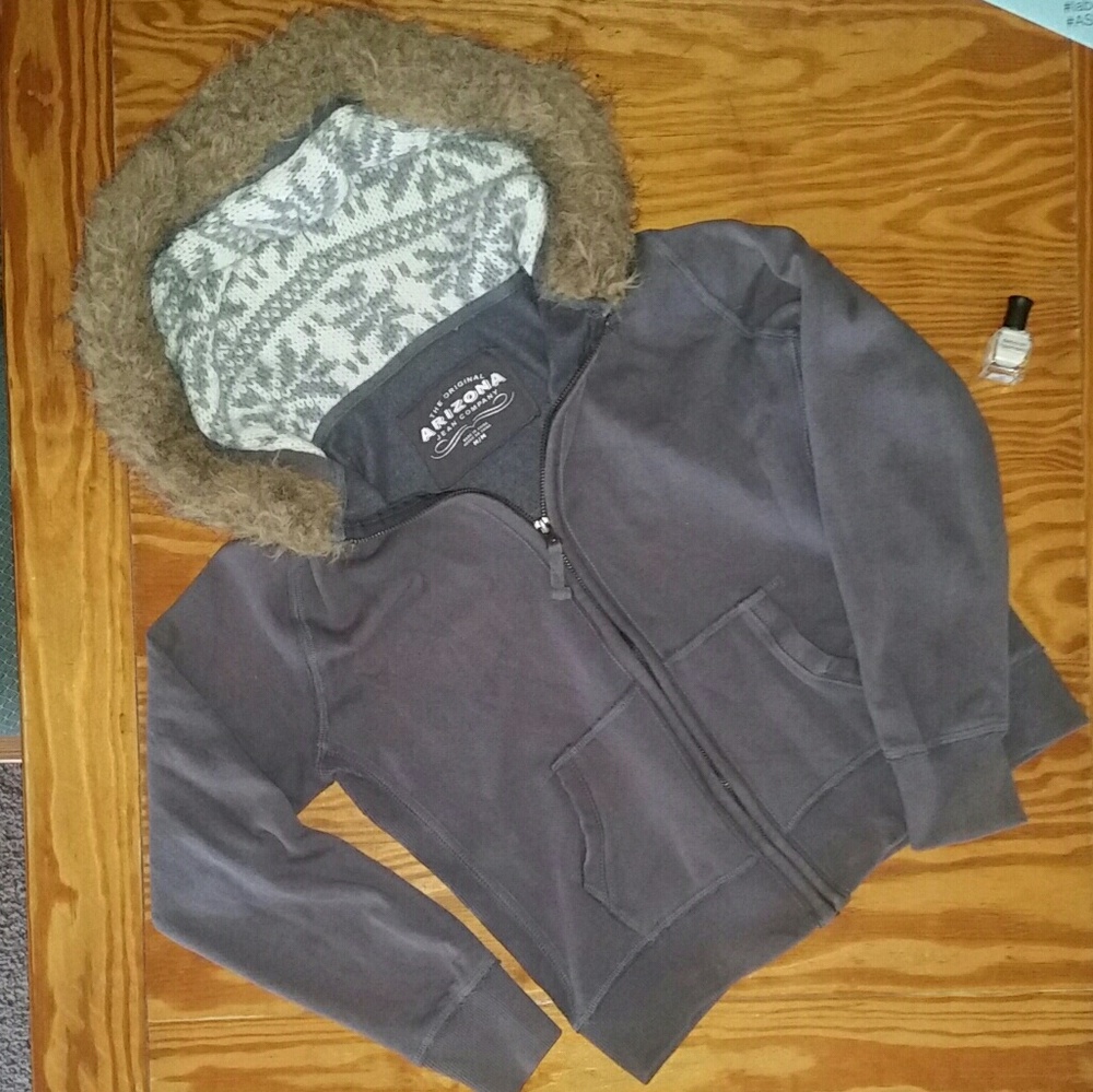 Grey Zip-Up Hoodie